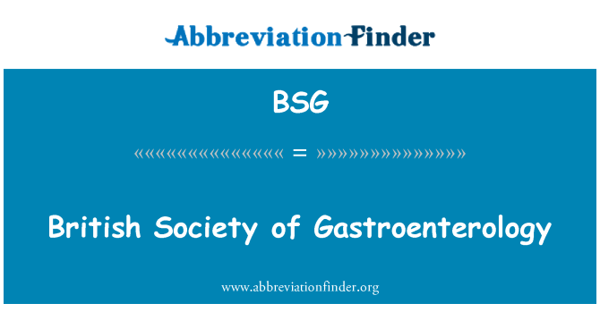 BSG: برطانوی معاشرے کے گاسٹروانٹرولوجی