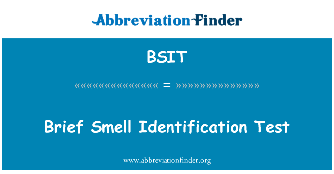 BSIT: Korte lugten identifikation Test