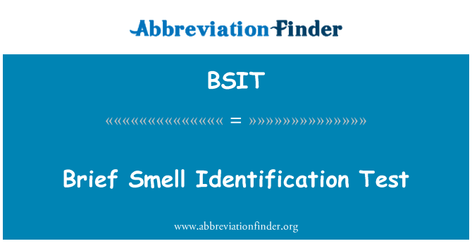 BSIT: Kort lukt identifikasjon Test