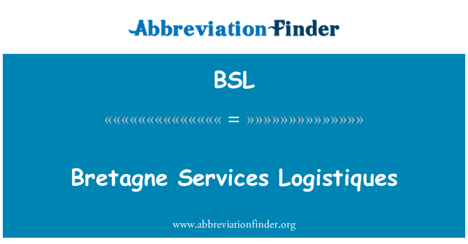 BSL: Bretagne servicii Logistiques