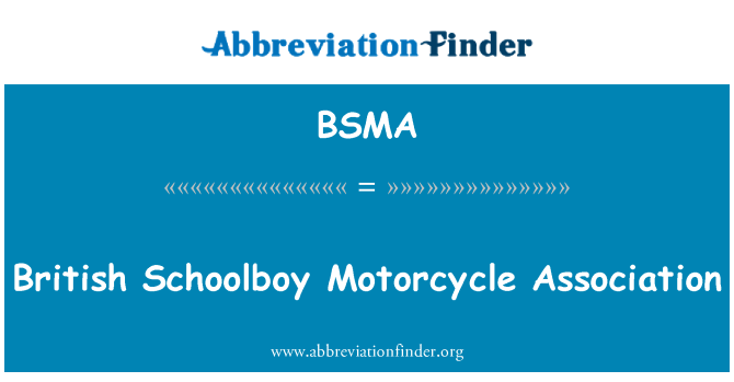 BSMA: Британски ученик мотоциклетна асоциация