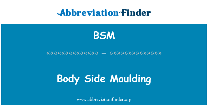 BSM: Körper Seite Moulding