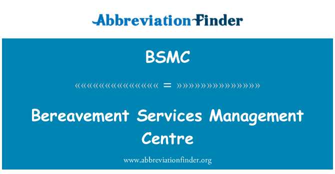 BSMC: Dødsfald Services Management Centre