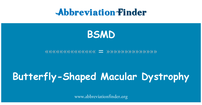 BSMD: Butterfly-Shaped Macular Dystrophy