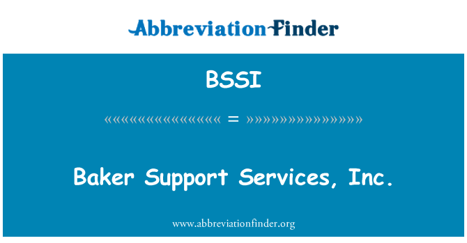 BSSI: Baker Support Services, Inc.