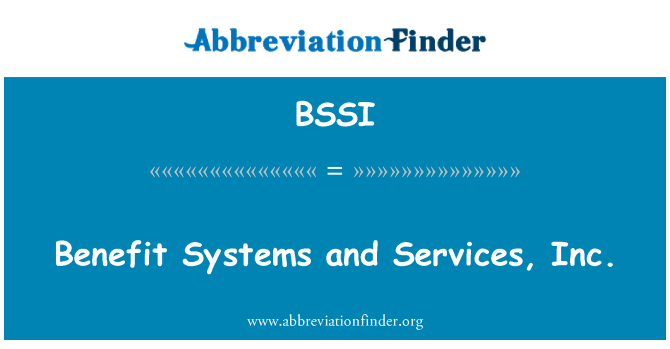 BSSI: Systemer og tjenester, Inc.