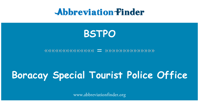 BSTPO: Ufficio della polizia turistica di Boracay speciale