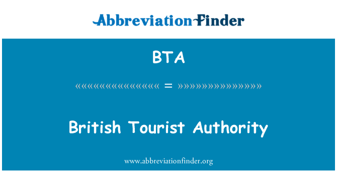 BTA: Otorite Bwitich touris