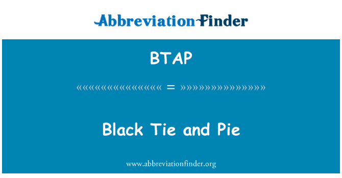 BTAP: 黒のネクタイとパイ
