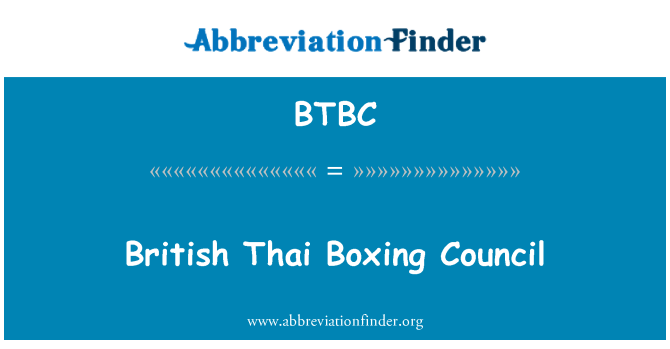 BTBC: Britische Thai Boxing Council