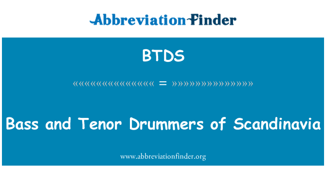 BTDS: Bass og Tenor trommeslagere i Skandinavia