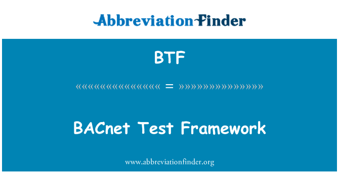 BTF: BACnet katse raamistik