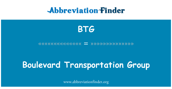 BTG: Grupo de transporte Boulevard