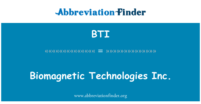 BTI: Biomagnetic Technologies Inc