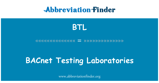 BTL: BACnet testauslaboratorioiden