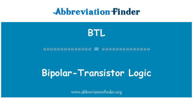 BTL: Bipolar Transistor Logic