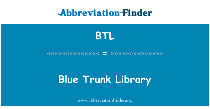 BTL: Blauwe Trunk bibliotheek