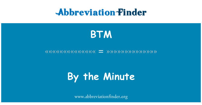 BTM: Iz minute v minuto