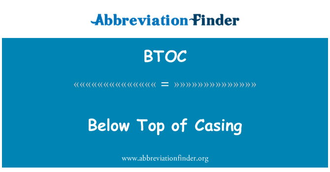 BTOC: Allpool korpuse ülemise
