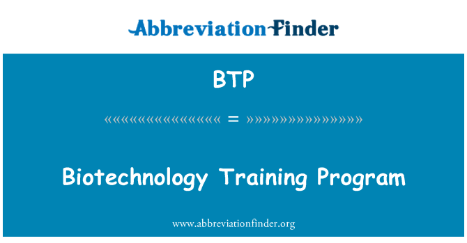 BTP: Pwogram antrènman biotechnologie