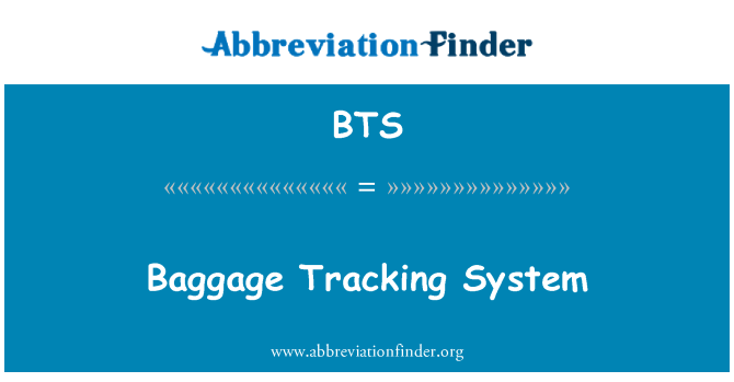 BTS: Bagage trackingsystem