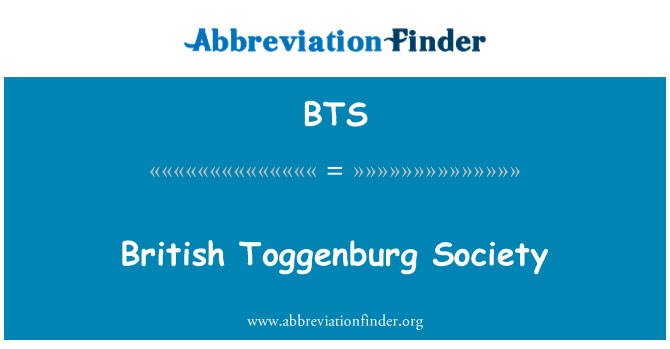 BTS: Societatii britanice Toggenburg