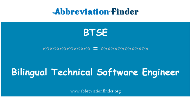 BTSE: Bilingual Technical Software Engineer