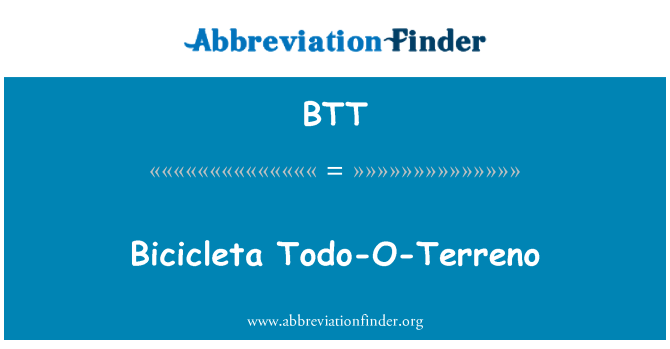 BTT: Bicicleta 잭-오-Terreno