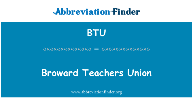 BTU: Broward учители съюз