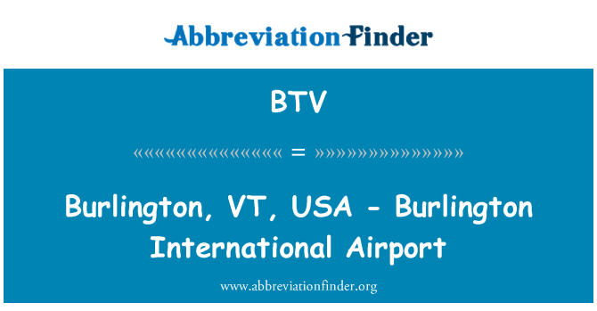 BTV: Burlington, VT, Amerika Syarikat - Lapangan Terbang Antarabangsa Burlington