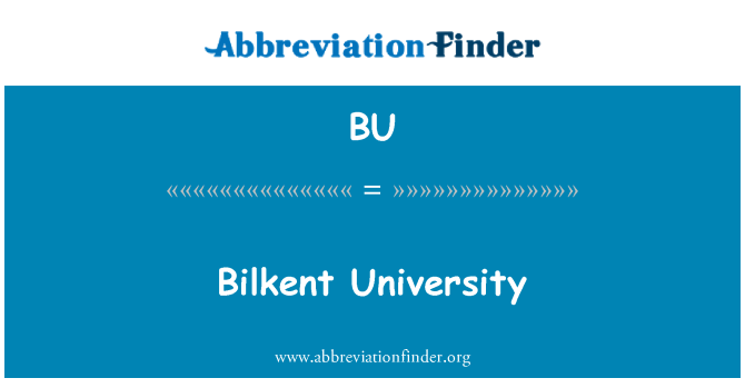 BU: Inivèsite bilkent