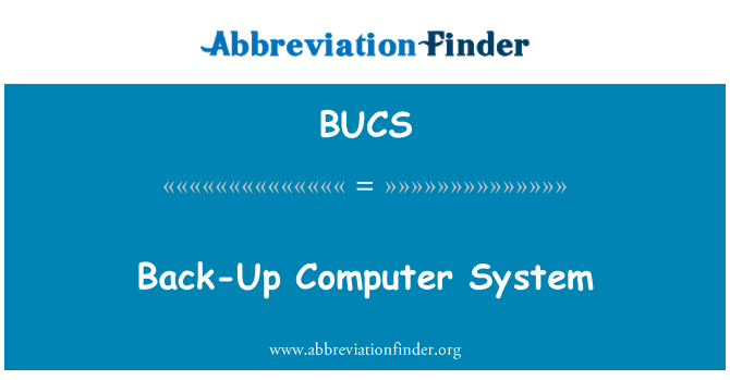 BUCS: Gefn System gyfrifiadurol
