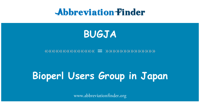 BUGJA: Bioperl pengguna Group di Jepang