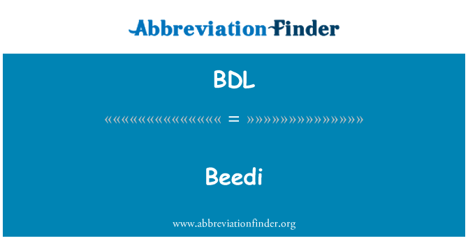 BDL: Beedi