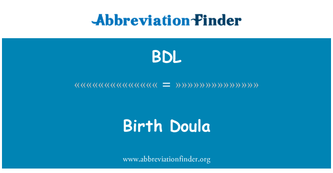 BDL: Kelahiran Doula