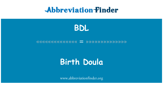 BDL: Narození Doula
