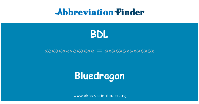 BDL: Bluedragon