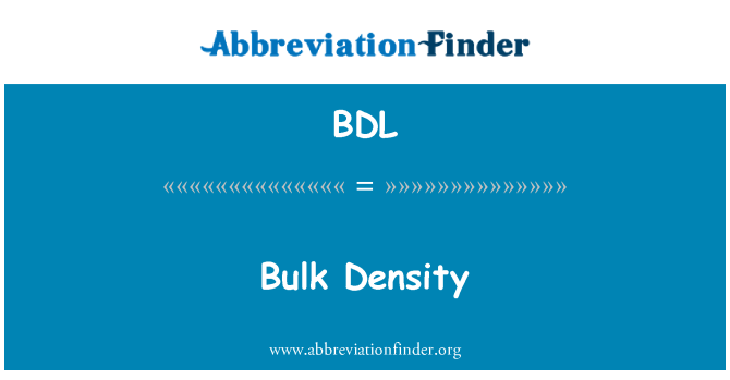 BDL: Id-densità tal-massa