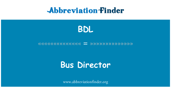 BDL: 公交车主任