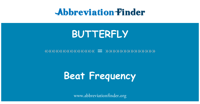 BUTTERFLY: Slå frekvens
