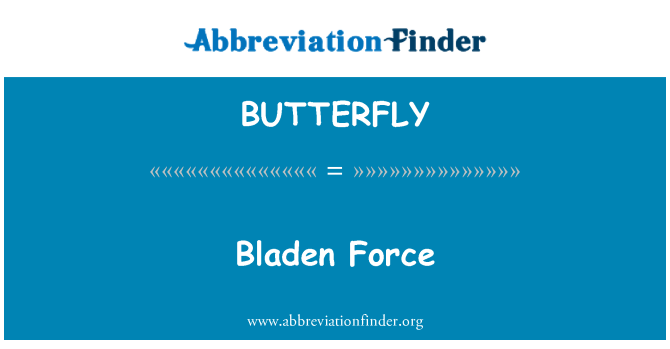 BUTTERFLY: Fòs Bladen