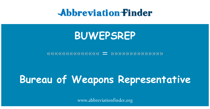 BUWEPSREP: Văn phòng đại diện vũ khí