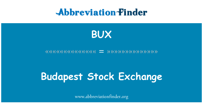 BUX: Budapest Stock Exchange