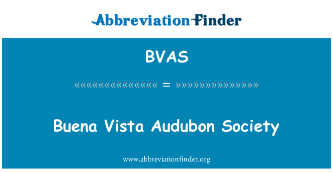 BVAS: Societat Audubon de Buena Vista