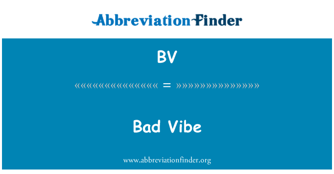 BV: Vibe ħażina