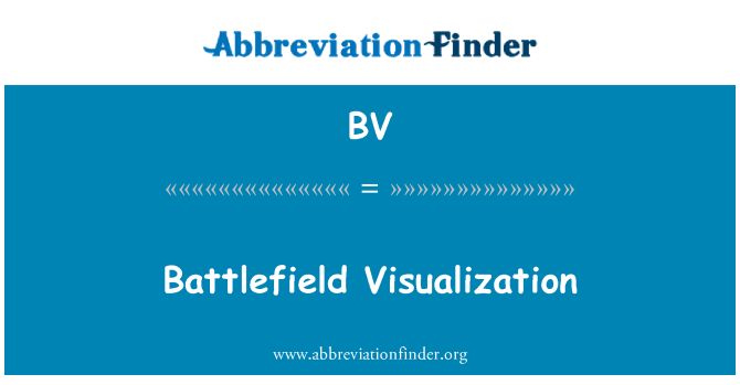 BV: Schlachtfeld-Visualisierung