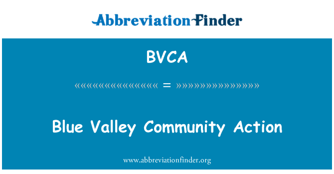 BVCA: Blå Valley Fællesskabets indsats