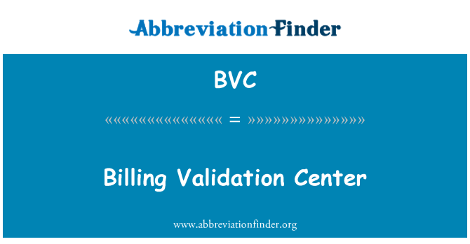 BVC: Centro de validación de facturación