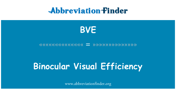 BVE: مجهر الكفاءة البصرية