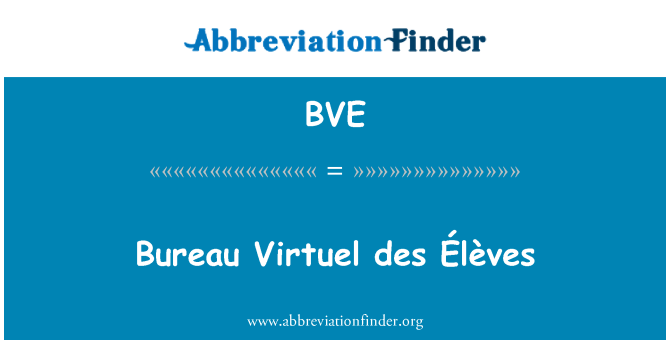 BVE: Biwo Virtuel des Élèves
